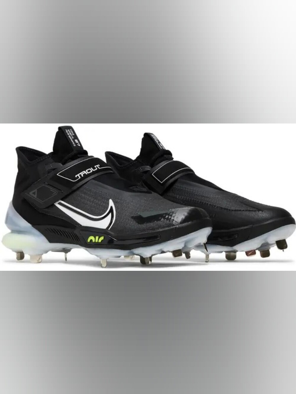 Nike Force Zoom Trout 8 Elite Baseball Cleats Metal CZ5913-010 Mens Size 11